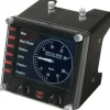 Accesorio Logitech Panel De Instrumentos Para Vuelo LCD USB Negro