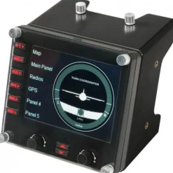 Accesorio Logitech Panel De Instrumentos Para Vuelo LCD USB Negro