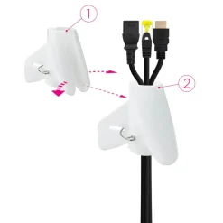 Accesorio Nanocable Organizador Flexible 25mm 3.0m Blanco