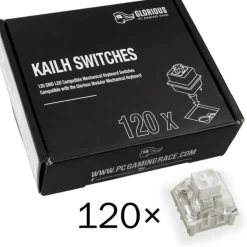 Accesorio Teclado Glorious PC Gaming Race Kailh Box White Switches 120 Piezas