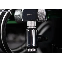 Adaptador Alphacool Eiszapfen Válvula Vaciado Cromado