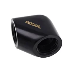 Adaptador Alphacool Eiszapfen 90º 2F G1/4 Negro