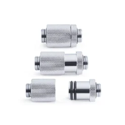 Adaptador Alphacool ES D-Plug 25.5mm M-M Cromado