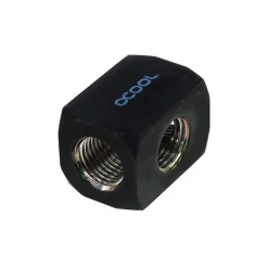 Adaptador Alphacool Tee 3F Splitter Negro