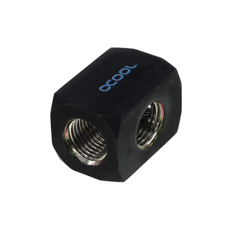 Adaptador Alphacool Tee 3F Splitter Negro