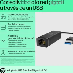 Adaptador de Red HP De USB 3.0 A Gigabit RJ45 G2