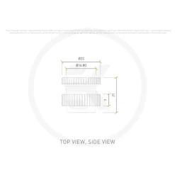 Adaptador EKWB EK-Quantum Torque Pass-Through G1/4 Níquel