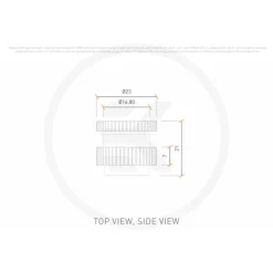 Adaptador EKWB EK-Quantum Torque Pass-Through G1/4 Negro