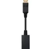 Adaptador HDMI NanoCable Conversor DisplayPort a HDMI DP/M-HDMI A/H Negro 15cm