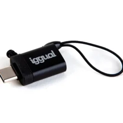 Adaptador iggual USB OTG Tipo C A USB-A 3.1 Negro