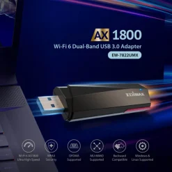 Adaptador WiFi USB Edimax AX1800 USB 3.0