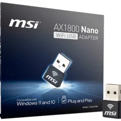 Adaptador WiFi USB MSI Nano AX1800 WIFI6