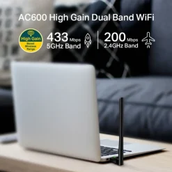 Adaptador WiFi USB TP-Link Archer T2U Plus USB Inalámbrico Doble Banda