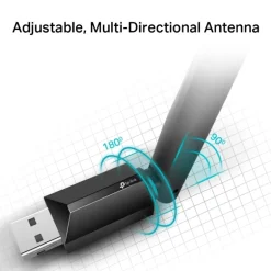 Adaptador WiFi USB TP-Link Archer T2U Plus USB Inalámbrico Doble Banda