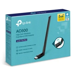 Adaptador WiFi USB TP-Link Archer T2U Plus USB Inalámbrico Doble Banda