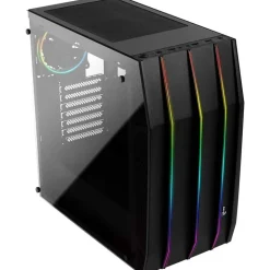 Aerocool Klaw RGB Cristal Templado / Negro - Caja/Torre