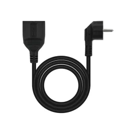 Alargador Nanocable Extension Cable Alimentación 5.0m Negro