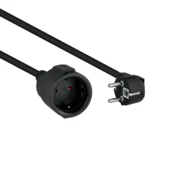 Alargador Nanocable Extension Cable Alimentación 3.0m Negro