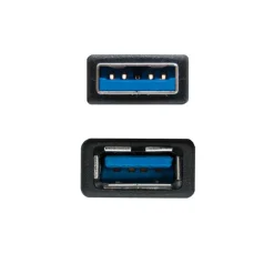Alargador Nanocable USB 3.0 A-M a M-H 2.0m Negro