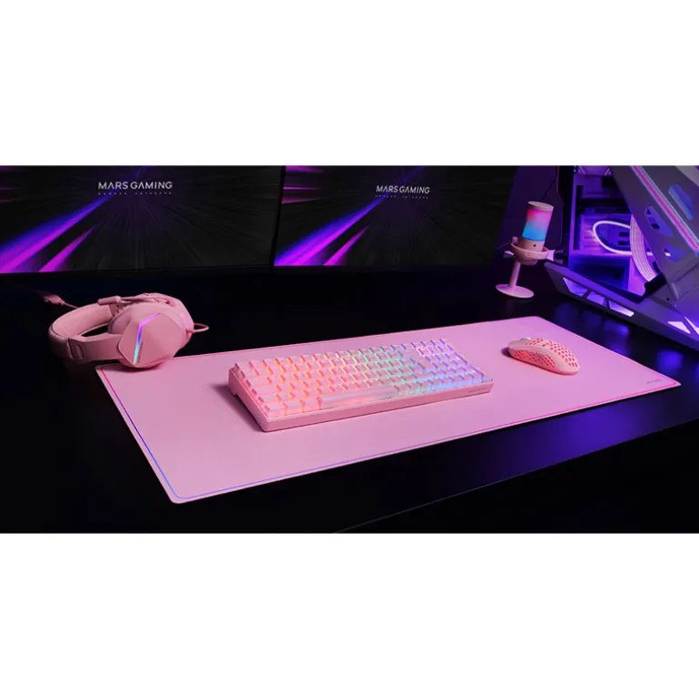 Alfombrilla Mars Gaming MMP224 XXL Rainbow Rosa
