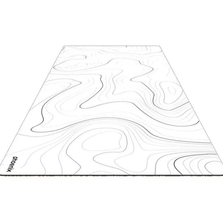 Alfombrilla Phoenix Stratos Cuero 90x 40cm Base Corcho Negro/Blanco