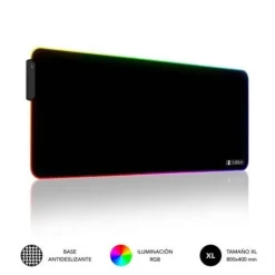 Alfombrilla Subblim MP-02RGB01 LED RGB Premium XL