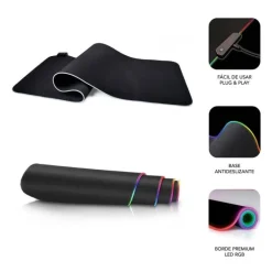 Alfombrilla Subblim MP-02RGB01 LED RGB Premium XL