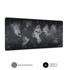 Alfombrilla Subblim World XL Gaming Negro