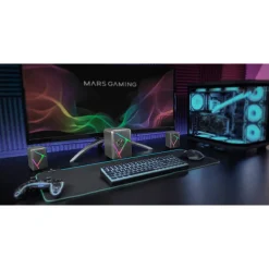 Altavoces Mars Gaming MS-H21 RGB Bluetooth 35W Negro