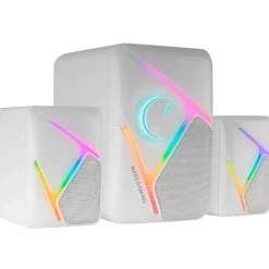 Altavoces Mars Gaming MS-H21 RGB Bluetooth 35W Blanco