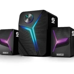 Altavoces Sparco Headlight Pro Gaming RGB Bluetooth Negro