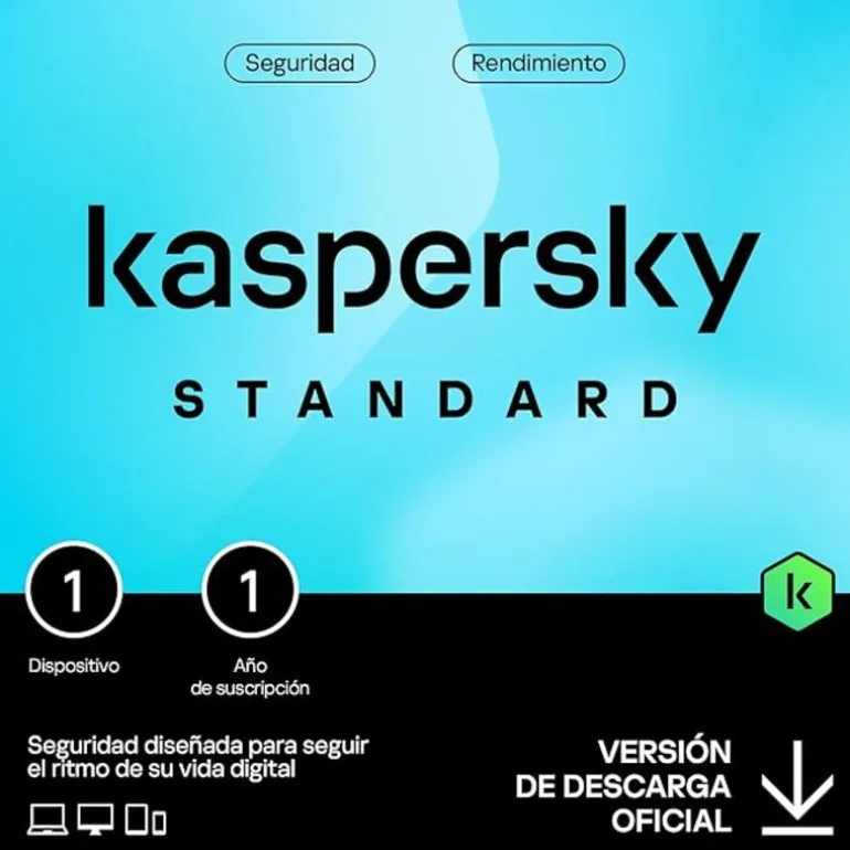 Antivirus Kaspersky Standard 1 Dispositivos 1 Año