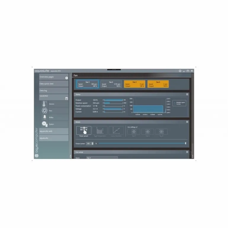 Aqua Computer QUADRO Para PWM - Controlador Ventilador