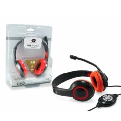 Auriculares Conceptronic Chat / Videoconferencias / USB Rojo