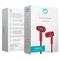 Auriculares Hiditec AKEN Bluetooth Micrófono Rojo