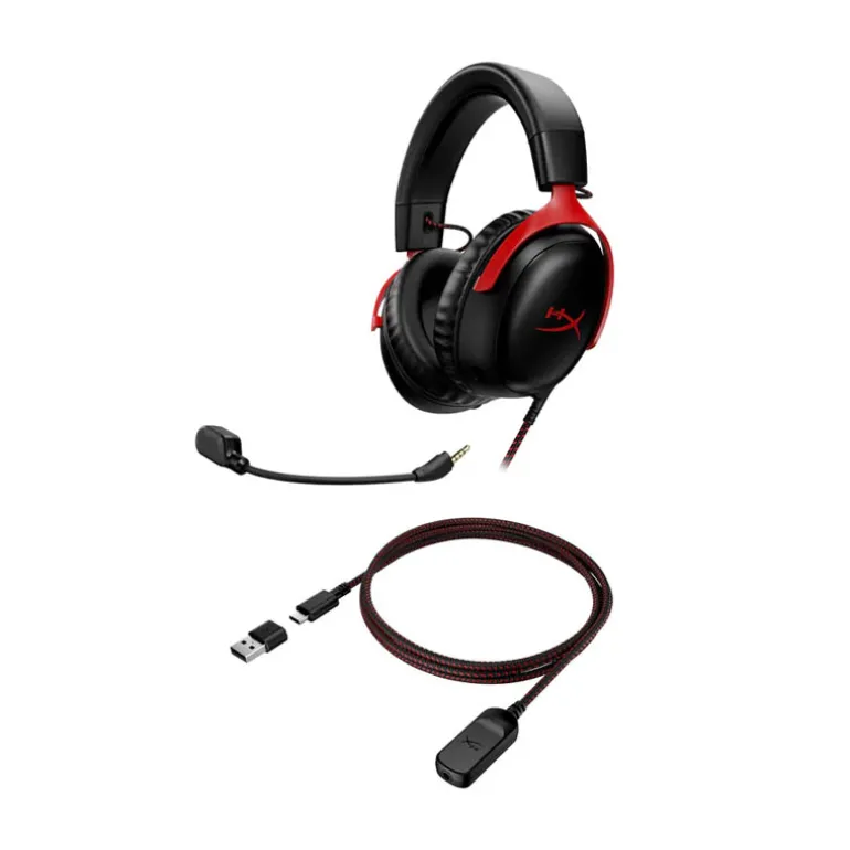 Auriculares HyperX Cloud III Gaming Negro Rojo