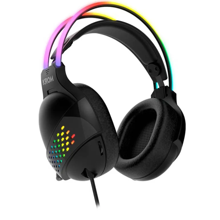 Auriculares Krom Gaming Klaim RGB LED