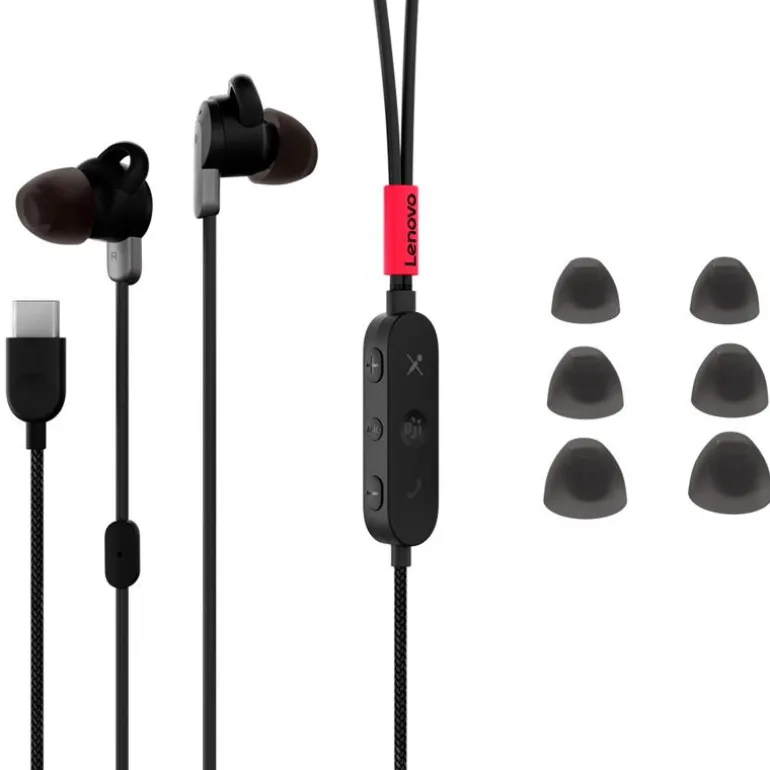 Auriculares Lenovo Go in-ear USB-C Negro