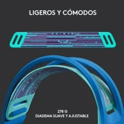 Auriculares Logitech G733 RGB LightSpeed Wireless Azul