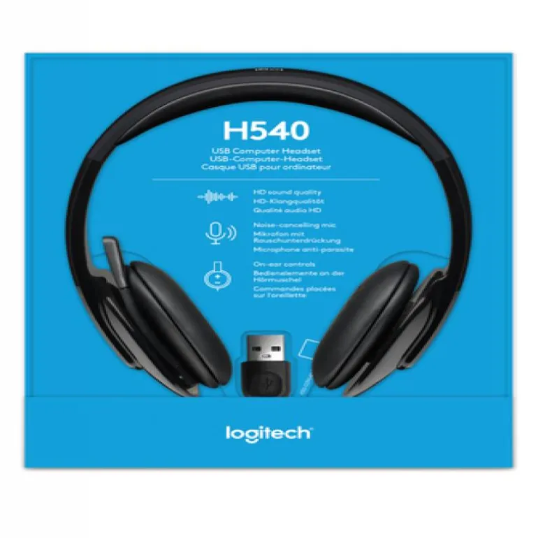 Auriculares Logitech H540 USB Negro