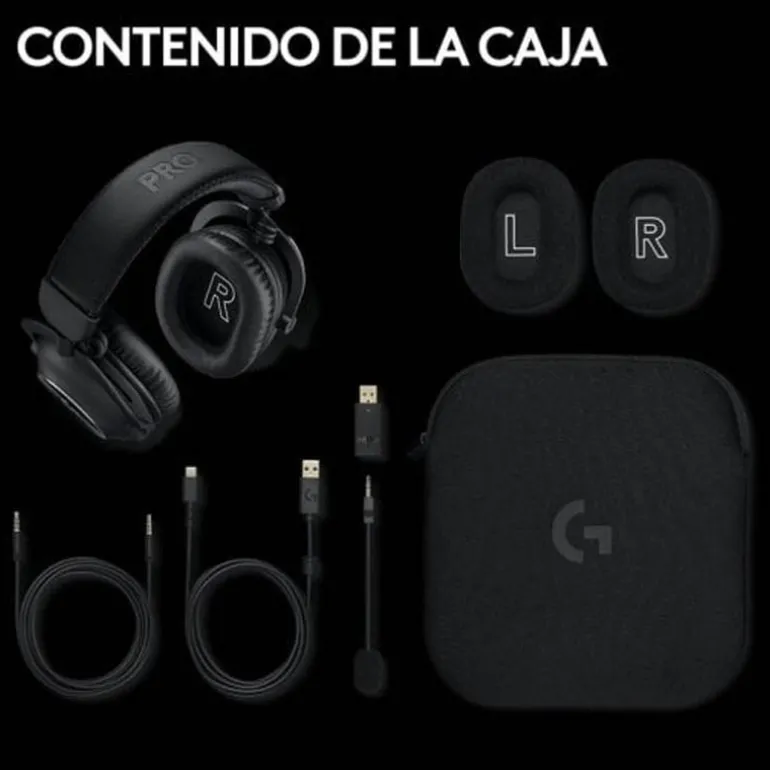 Auriculares Logitech Pro X 2 LightSpeed Wireless Negro