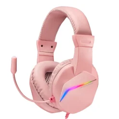 Auriculares Mars Gaming MH122 FRGB Ultra-Bass Rosa