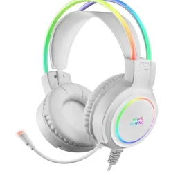 Auriculares Mars Gaming MHRGB 360º Chroma RGB Flow Blanco