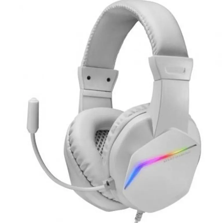Auriculares Mars Gaming MH122 FRGB Ultra-Bass Blanco
