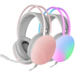 Auriculares Mars Gaming MH-GLOW Rosa