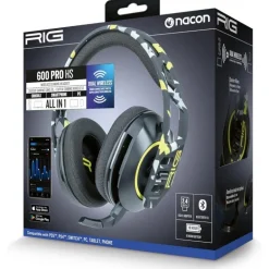 Auriculares Nacon RIG 600 Pro HS Multiplataforma Wireless