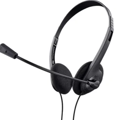 Auriculares Trust Chat Headset 24659 Con Micrófono Jack 3.5 Negros