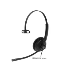 Auriculares Yealink YHS34 Dual Almohadilla Cuero Suave Negro