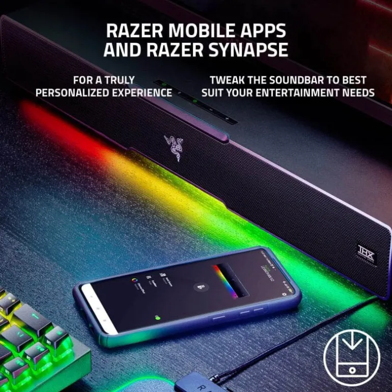 Barra Sonido Razer Leviathan V2 65W Bluetooth 5.2 Negro