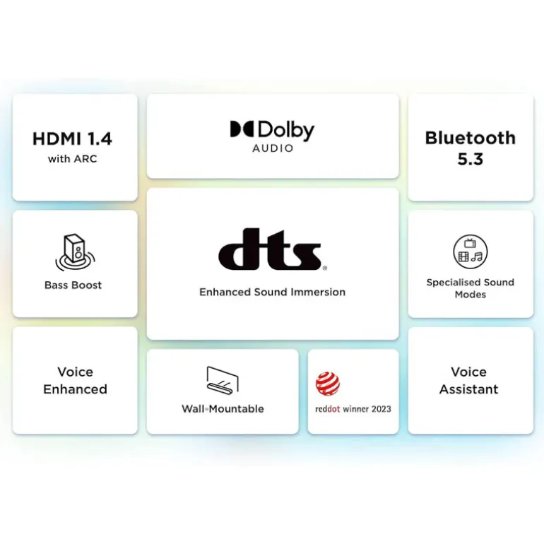 Barra Sonido TCL S643WE SoundBar 240W Subwoofer Bluetooth 5.3 Negro